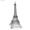 3DパズルEiffel Tower 3DメタルパズルモデルキットDIYレーザーカットパズルジグソーお子様Y240415