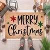 Teppiche Biber werfen Weihnachtsfloormatte Badezimmer Wohnzimmer Willkommen dekorativ 60x40cm Teppich weich