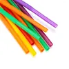 Drinking Straws 100PCS Straw Disposable Flexible Bend Plastic Wedding Birthday Party Cocktail Kitchen Bar Supplies