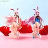 Action Toy Figures 19cm Game Anime Mmihoyo Figur Yae Sakura Pink and White Sexy Cheongsam sittande modellleksaker PVC presentdockan samling Ornament Y240415