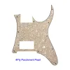 Pegs Pleroo Custom Guitar Parts For MIJ Ibanez RG 350 EX Guitar Pickguard Blank With Bridge Humbucker Pickup Scratch Plate Black