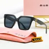 Mui Mui sunglasses for woman Designer sunglasses mens polarize Luxury sunglasses white oversized Square sun glasses anti radiation shade eyeglass lady sunglasses