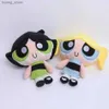 Polaires en peluche Nouveaux 3pcs / lot 20cm Cartoon anime powerpuff girls toys toys mignon fleurie bulles bulles en peluche en peluche cadeaux pour child y240415