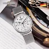 Wristwatches Zeppelin Luxury Men's Watch German Chronograph Quartz Business Casual Stainless Steel Strap Waterproof