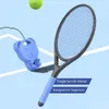 1 Set Tennis Rebounder Kit with Racket Green Ball Portable Good Elasticity Shockproof Exercise Equipment Ergonomic Design 240401