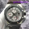 Orologio da polso AP causale Royal Oak Offshore Serie 26400io Titanio Black Ceramic Ring Orologio da uomo Automatico 44mm