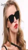 Vintage Square Cat Eye Oko Okulary Kobiety Mężczyźni Retro małe okulary słońca Panie wąskie czarne odcienie okulary UV40013939280