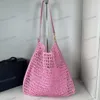 Designer de luxo de bolsa de palha tece toute icare feminino saco de praia summer praia bolsa de palha saco de viagens de fim de semana top letra de metal letra de grande capacidade para compras bolsa de compras