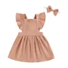 Robes de fille Baby Girls Strap Suspender Jupe fournonne