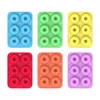 6 Holes Silicone Donut Mold Baking Pan Non-Stick Baking Pastry Chocolate Cake Dessert DIY Decoration Tools Bagels Muffins Donuts wholesale