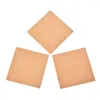 Tavolo tavolo 10pcs 100 x 1 mm Coaster in sughero tappetino quadrato di supporto fai -da -te per la barra della casa mini con colore in legno puro