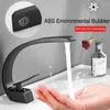 Banyo Lavabo muslukları 1 adet Havza Karıştırıcı Tap Altın Siyah Washbasin Tek ve Delik Musluk Sap Şelale Soğuk F7B6