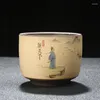Tasses Saucers en céramique maître tasse de sable de sable violet set tasse de thé