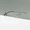 Men Women Super Flex Spectacles and Light Memory Metal Rimless Eyeglasses Frames For Myopia Lenses Reading Progressive Lenses 240415