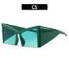Sunglasses Oversized Square Women Big Frame Glasses 2024 Sun Cat Eye For Ladies Eyewear UV400
