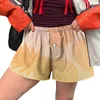 Pantalon féminin short féminin mignon doux élastique basse taie à plaid bouton imprimé de pyjama avant baser boxer floral pour décontracté