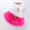 2024 NIEUWE BABY SET ZOER SUMPEHEEST Sweetheart Mesh Princess Dress Hair Accessories 3-delige set trendy