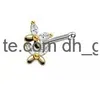 Anéis de nariz com miçangas mti estilo cobre incrustação de zircão de zircão de jóias de jóias de gotas de gotas de entrega de gotas dhgarden dhz9k