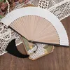Dekoratif figürinler Çin tarzı diy kağıt katlanır fanlar pubsel bambu retro el fan boyama el yapımı zanaat hediye taşınabilir basit