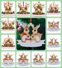 Ornamenti natalizi Ornamenti per natali di Natale Resina Nome fai -da -te personalizzato Famiglia di 3 5 Reghi Hang Decorations City Home DECRO7294785