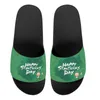 Pantofole Happy St. Patrick's Day Fashion Home Fashion Lucky Green Casual Beach Sandals Calzature impermeabili per bagno interno