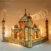 3D -Rätsel 3d Holz Puzzle Haus Royal Castle Taj Mahal mit leichter Versammlung Spielzeug für Kinder Erwachsene DIY Model Kits Schreibtisch Dekoration für Geschenke Y240415