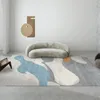Mattor Simple Ins Light Luxury Orange mattor vardagsrum soffbord filt nordiskt modernt hushåll slitbeständig tvättfri