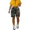 Women's Shorts 2024 Women Street Hip Hop Style Short Pants Camouflage Summer Elastic High Waist Pockets