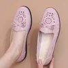 Casual Shoes Soft Ballet Lightweight Women Flat Bottom Ladies Loafers Slip On Hollow Zapatos Para Mujeres