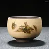 Cups Saucers Keramik Master Tasse Single lila Sandtee Set Teetasse