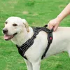 Gepersonaliseerd reflecterend duurzame gemakkelijke slijtage nylon zware hondentouw vest borst riemriem pet training harnas leiband 240402