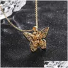 Kedjor Poisa Hollow Out Butterfly Pendant Necklace 925 Sterling Sier Cutout Chain Neck Neckoce Double Farterflies S925 Chocker Drop DHBFH