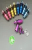 Titanium unha Rainbow Dabber Colorful Dabber Ferramenta com prato de quartzo 10mm 14mm18mm fêmea macho 6 em 1 Domless Gr2 unhas de titânio para wate8810921