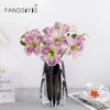Kwiaty dekoracyjne 50 cm symulacja hemerocallis grandiflora jedwabny fałszywy dom domowy stół jadalny dekoracja ślubna fioletowa wysoka jakość