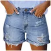 Summer Womens Jeans Shorts Pocket Denim Pants Female Hole Bottom Sexig Casual Broken Style Pantalones de Mujer 240415