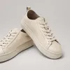 Chaussures décontractées 2024 Automne Généhes en cuir Vulcanisé Vulcanisé Round Toe Lace-Up Sneakers Designers Chunky Platform Tennis