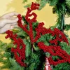 Flores decorativas 10/1pcs Simulação de Natal Berry Flor Artificial Berries Brilhado Garland Decorações de mesa de mesa para casa