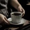Tasses stoare tasse de café et soucoupe ensemble de style japonais