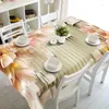 Tkanina stołowa Wodoodporna prostokątna ślubna okładka kawowa kuchnia domek tkaniny wzór obrus