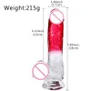 Huge Realistic Dildo Penis Cock with Suction Cup for Women Masturbation Lesbain sexy Toy Vagina G-Spot Dildos Crystal Transparent