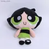 Pluszowe lalki Nowe 3PC/partia 20cm kreskówka Anime PowerPuff Girls Plush Toys Cute Blossom Buttercup Bubbles Plush Dolls Prezenty do dziecka Y240415