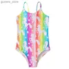 MAISON ONE-PIECES 2023 MAISON POUR GILLES ENFANTS ONESCES Little Sirène Swimwear Kids Beach Wear Swimwear Kids Girls One-Pieces Bikini Y240412