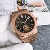Designer Mens Skeleton Automatic mécanical montre 42 mm de haute qualité en acier inoxydable Luxurious Watch Couleur correspondant à la base d'images Montres de Luxe
