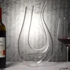 Decanter in vetro di cristallo European Red Wine Set Dispenser Ushaped Pot Fame 240415
