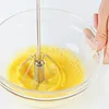 1Pc Metal Egg Beater Hand Mixer Pressure Rotary Semi Automatic Whisk Foamer Rotate Kitchen Cooking Tools 240407