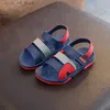 Sandali 2019 Nuovi bambini estivi sandali per ragazzi scarpe da spiaggia piatta per bambini sport sandali in pelle casual sandali morbidi non slip wild t240415