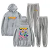 Cuco Hitchhiker Tour Merch Casual Tracksuit sätter män Kvinnor Huva tröja och Sweatpants 2 PCS Outfits Jogging Suits