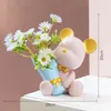 Decorative Figurines Creative Light Luxury Violence Bear Decoration Living Room TV Wine Cabinet Bedroom Girl Heart Desktop Layout Fake