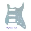 Cables FeiMan Quality Guitar Pickguard For US 11 Screw Holes Strat With Floyd Rose Tremolo Bridge Humbucker Single HSS Scratch Plate