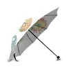 Umbrellas Mom And Baby Seahorses Tri Fold Umbrella Sun Rain Foldable 37.4 Inch Protection Travel For Kids Or Lovers Gift